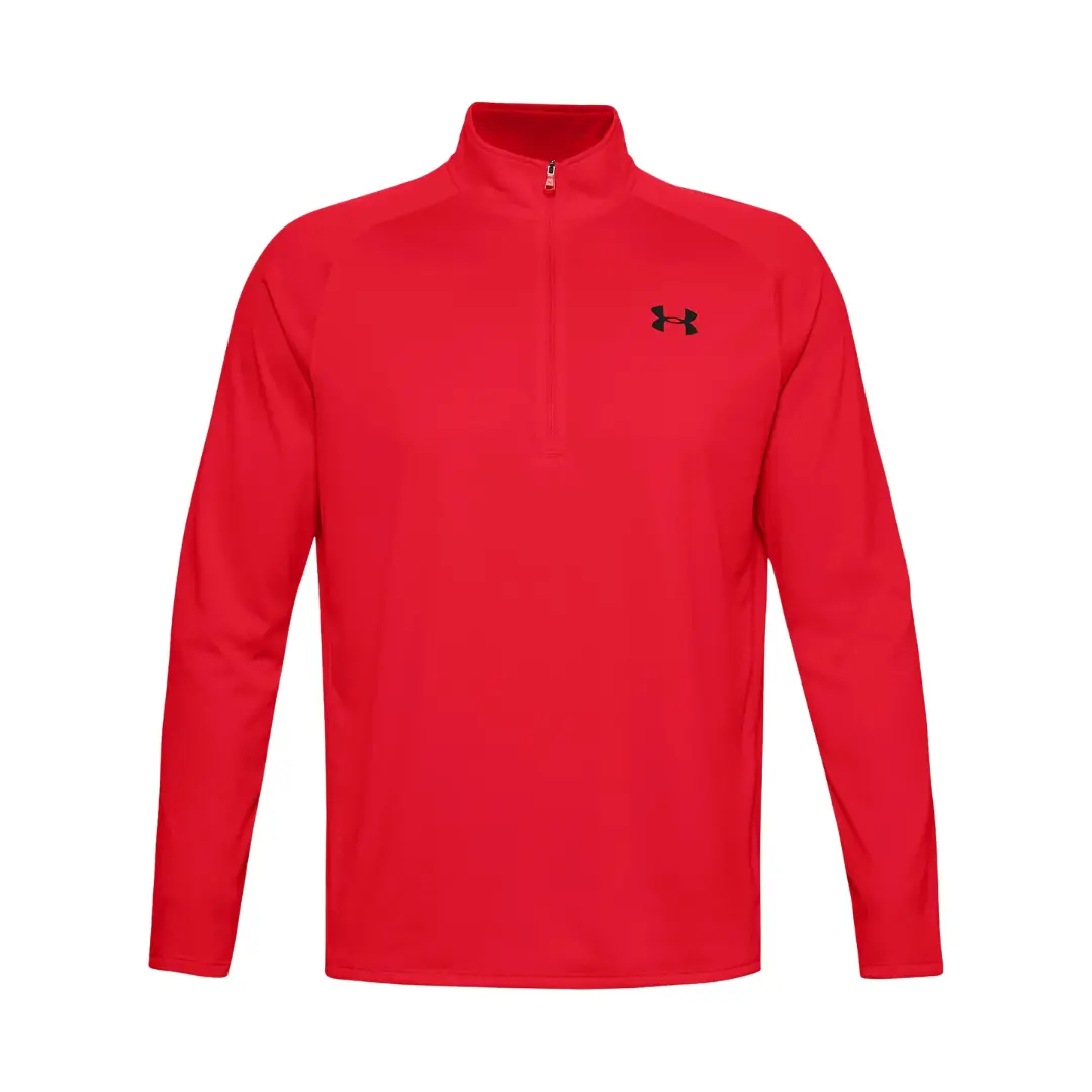 dd-36-1 Under Armour TECH Langarmshirt Dark Red - Image 1