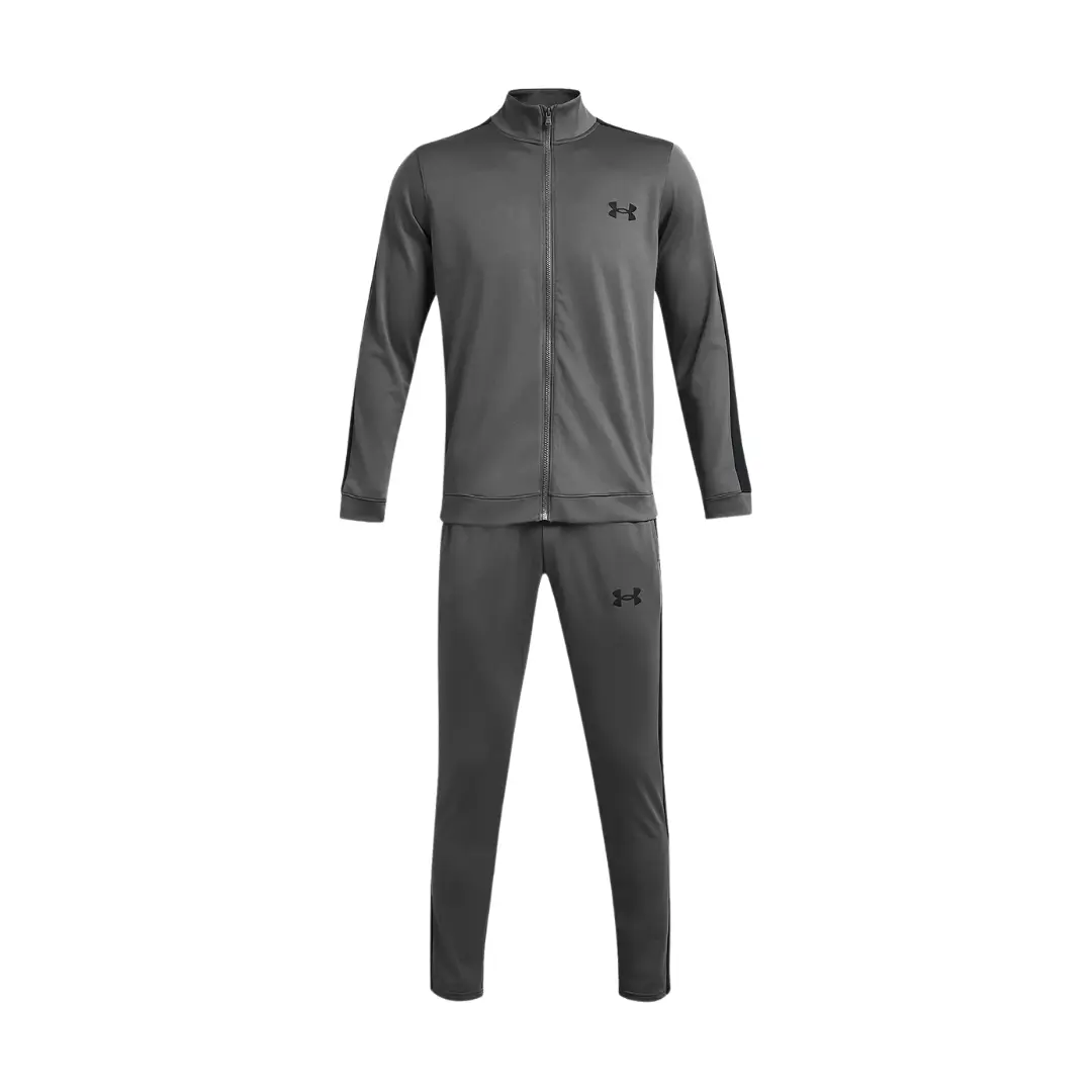 dd-41-1 Under Armour RIVAL KNIT Trainingsanzug Castlerock Black - Image 1