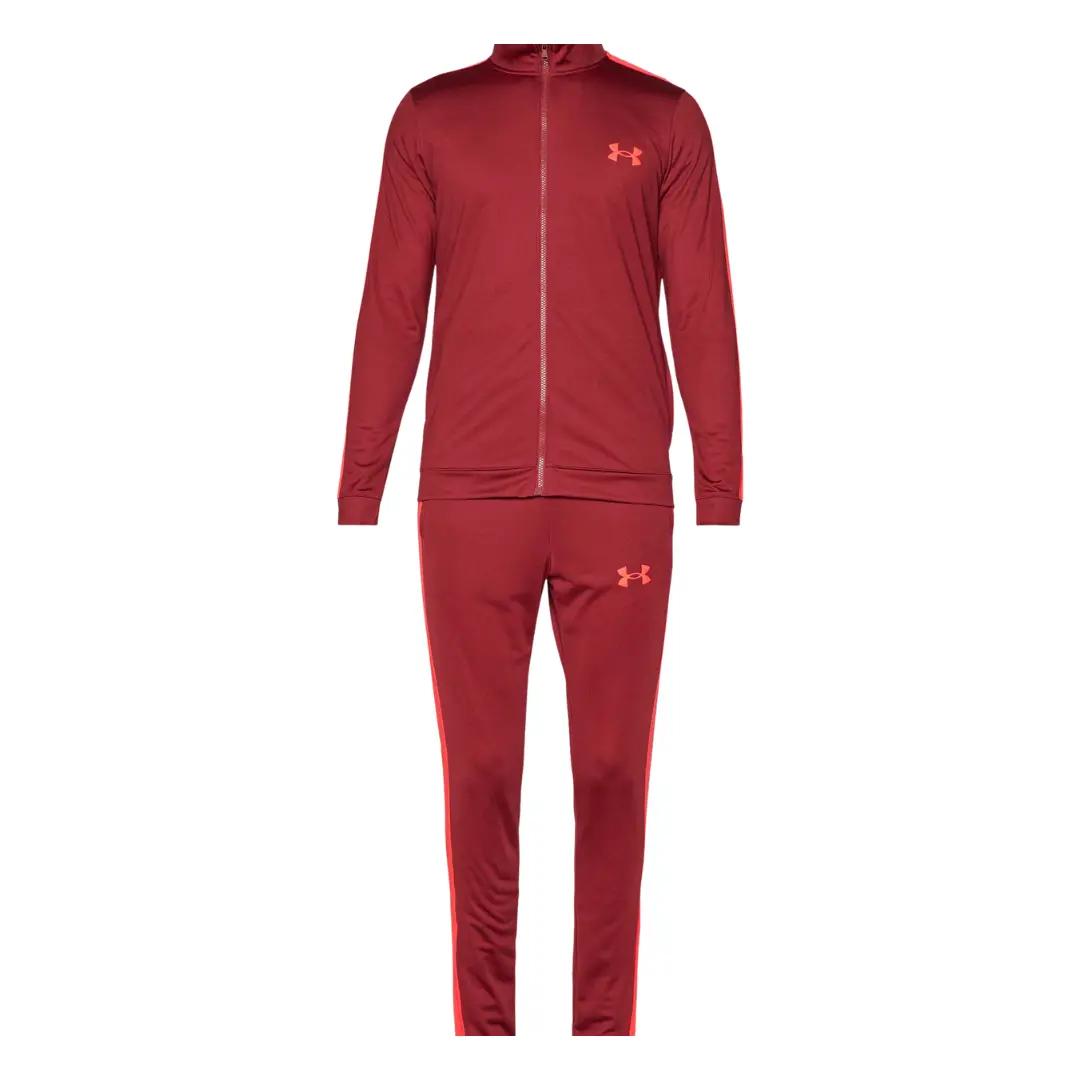 dd-44 Under Armour RIVAL KNIT Tracksuit Cardinal/Racer Red - Image 1