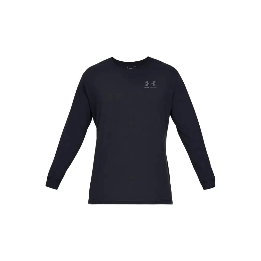 dd-6-5 Under Armour LEFT CHEST Long Sleeved Top Black - Image 1