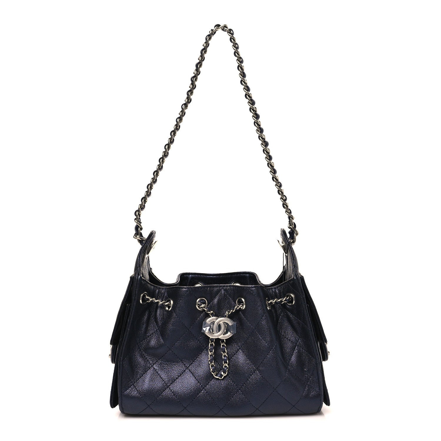 e66caf1a3a5514a748f444ffc27f5e16 Chanel 25 Hobo Ruthenium Black Bag - Image 1