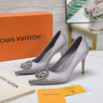 Louis Vuitton Met Slingback Pump Sandel Silver