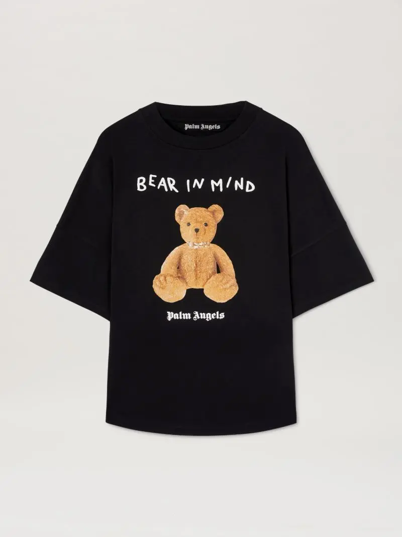 palm-angels-bear-in-mind-over-t-shirt_25369623_57339211_800 Palm Angels Bear In Mind Over T-shirt 060 BLACK – BROWN - Image 1