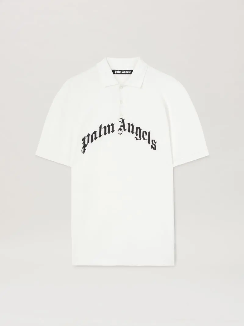 palm-angels-curved-logo-polo-shirt_25369683_56271510_800 Palm Angels Curved Logo Polo Shirt White - Image 1