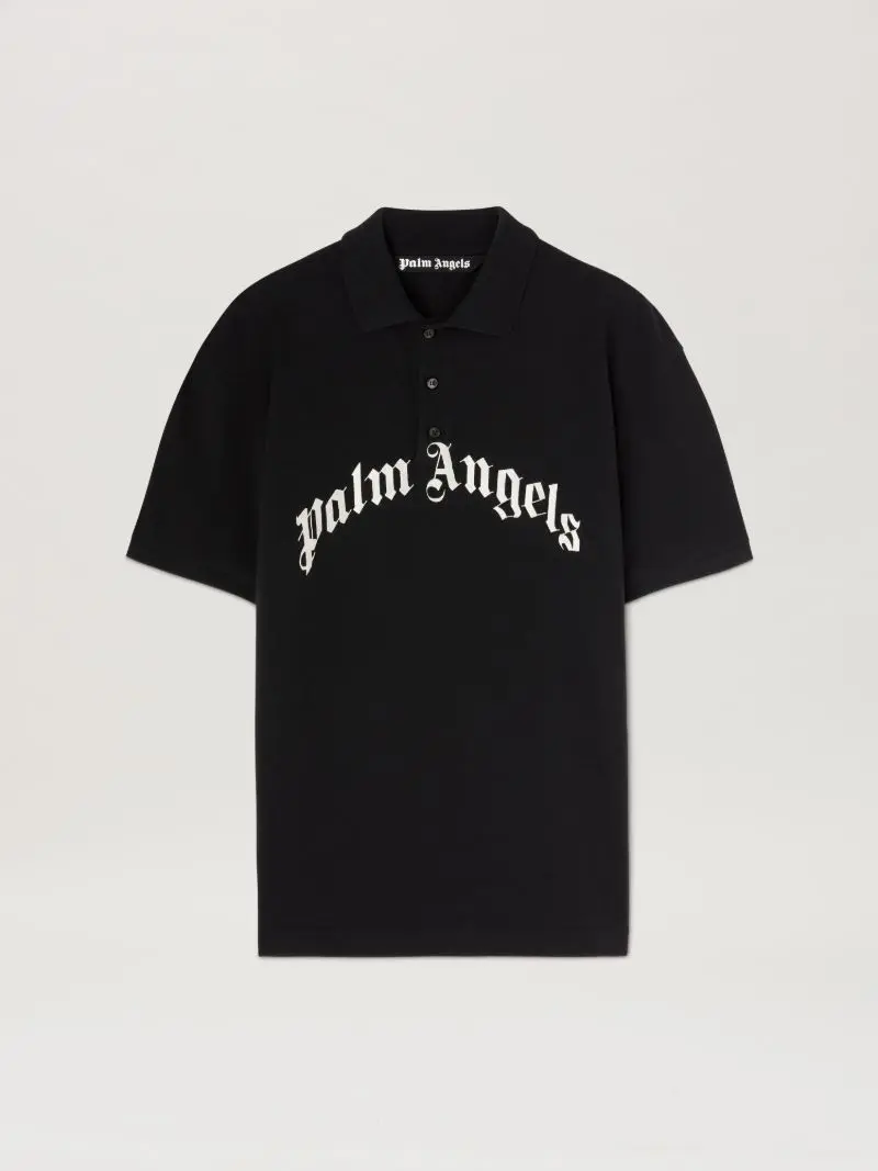palm-angels-curved-logo-polo-shirt_25369684_56271516_800 Palm Angels Curved Logo Polo Shirt Black - Image 1