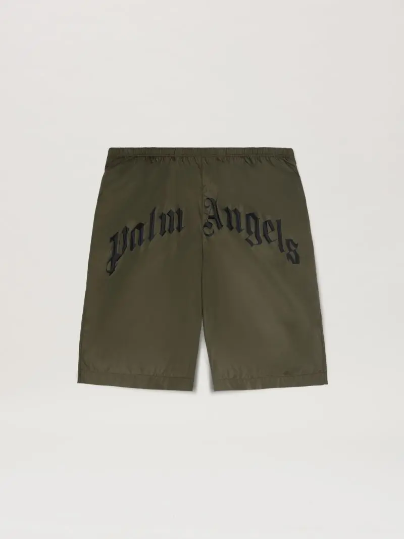 palm-angels-curved-logo-swim-shorts_25368971_57156279_800 Palm Angels Curved Logo Swim Shorts MILITARY GREEN - Image 1
