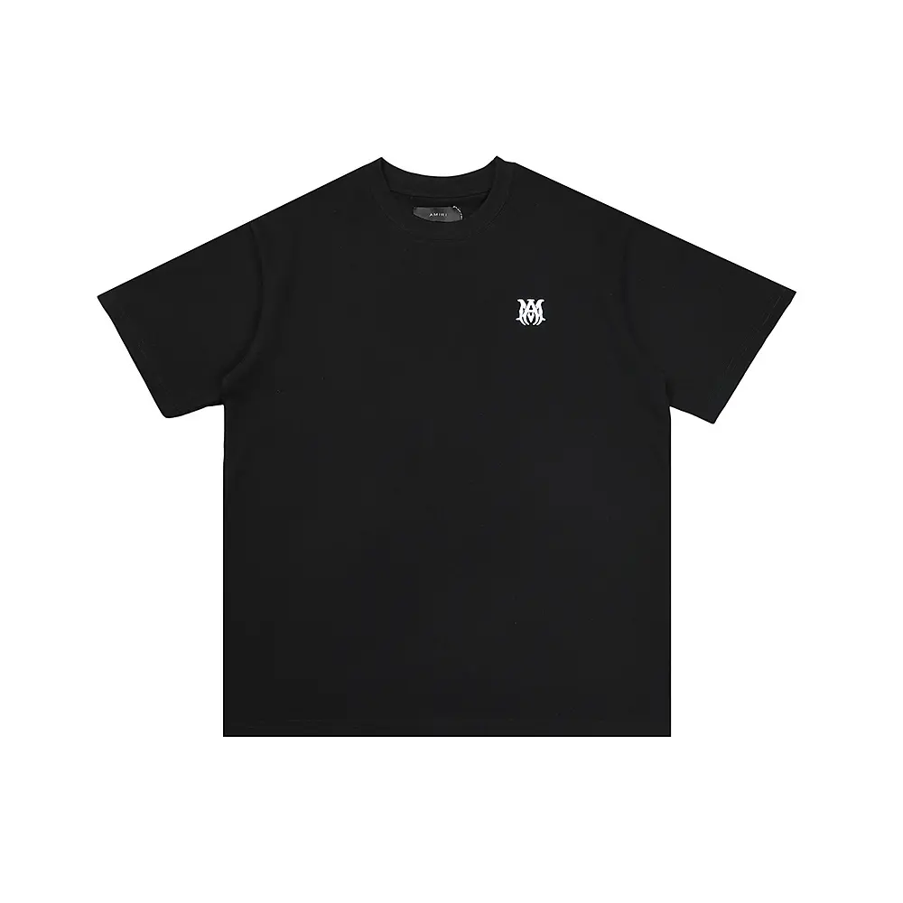 1f1724dd Amiri Black T Shirt Tiny Logo Design - Image 1