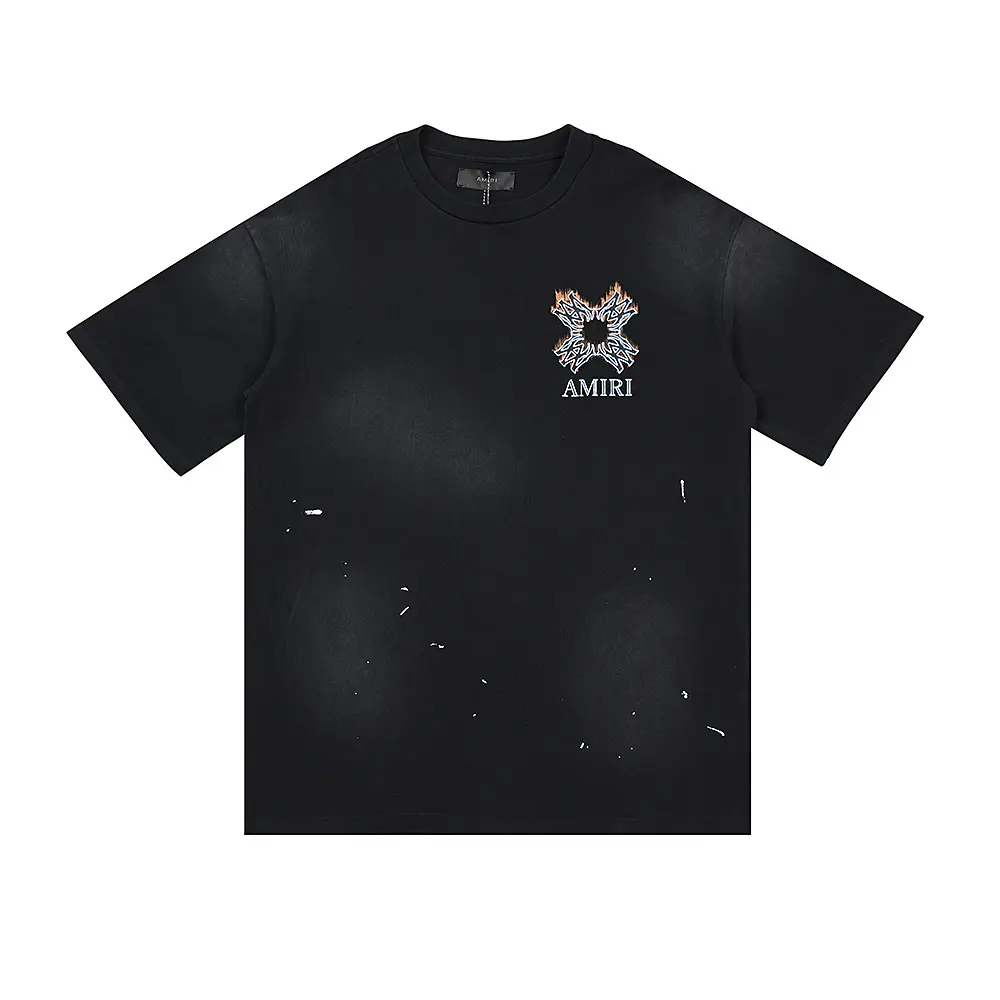 5a1721bf Amiri Faded Washed Black T Shirt - Image 1