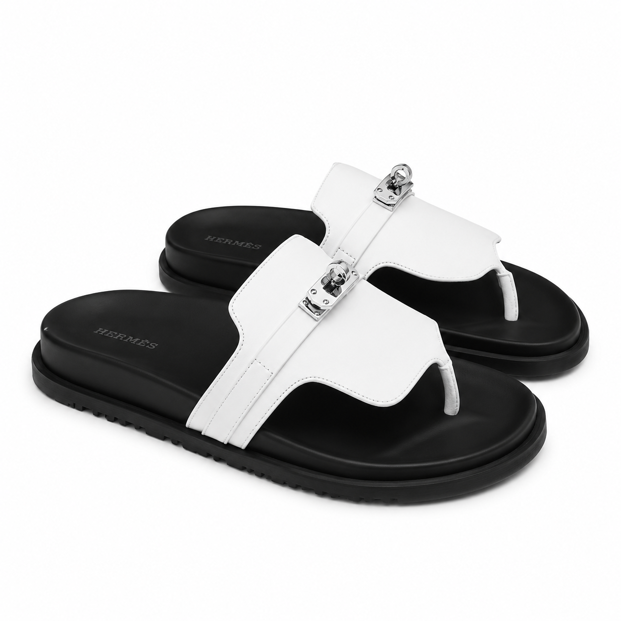 795cbd2d-5705-4358-85ae-8e2dcf487a86 (1) Hermes Empire Sandal White - Image 1