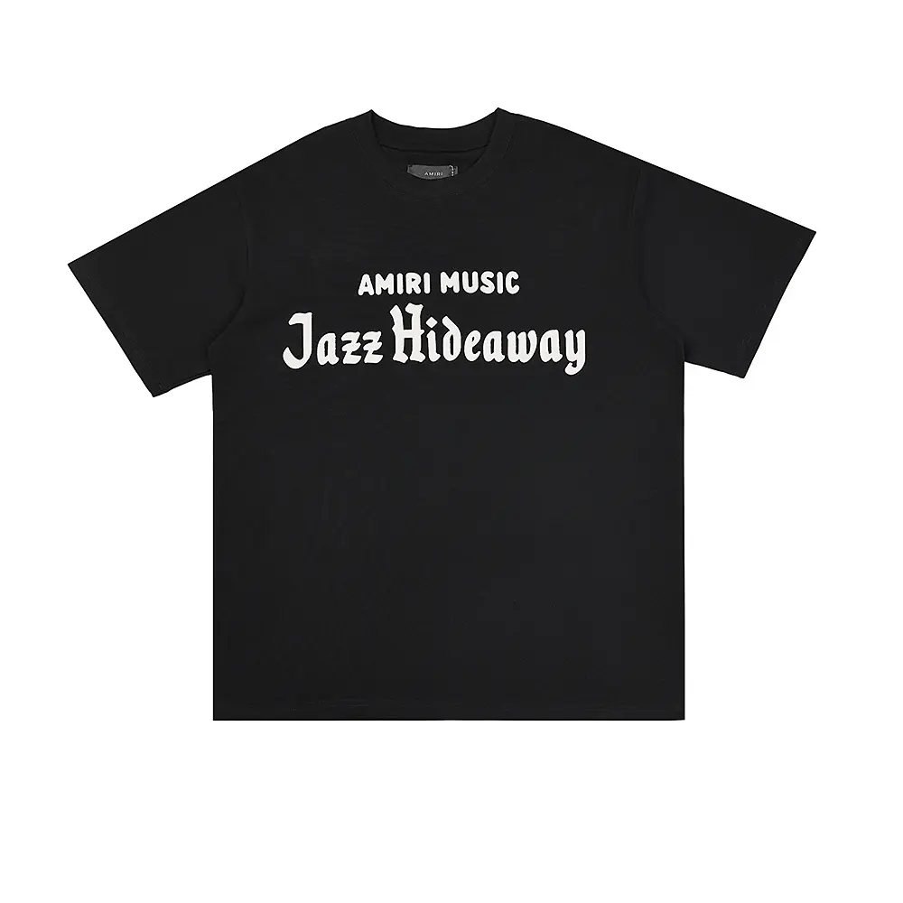 7b693d6d Amiri Black T Shirt Text Logo - Image 1