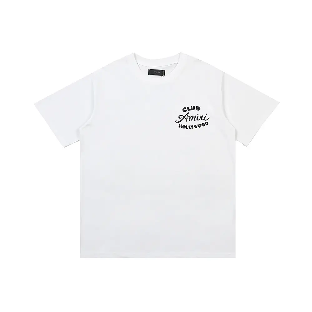8b902157 Amiri White T Shirt with Small Signature Logo - Image 1