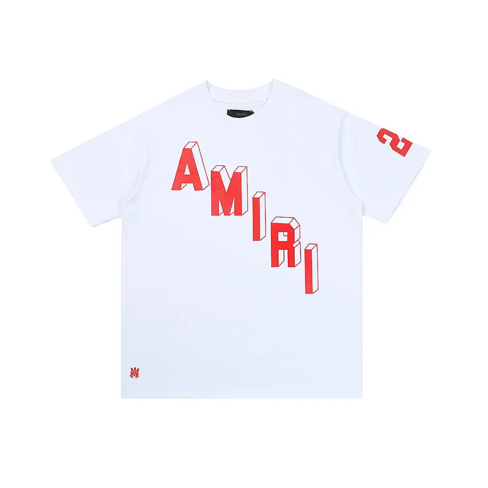 968f9b11 Amiri White T Shirt Red Logo - Image 1