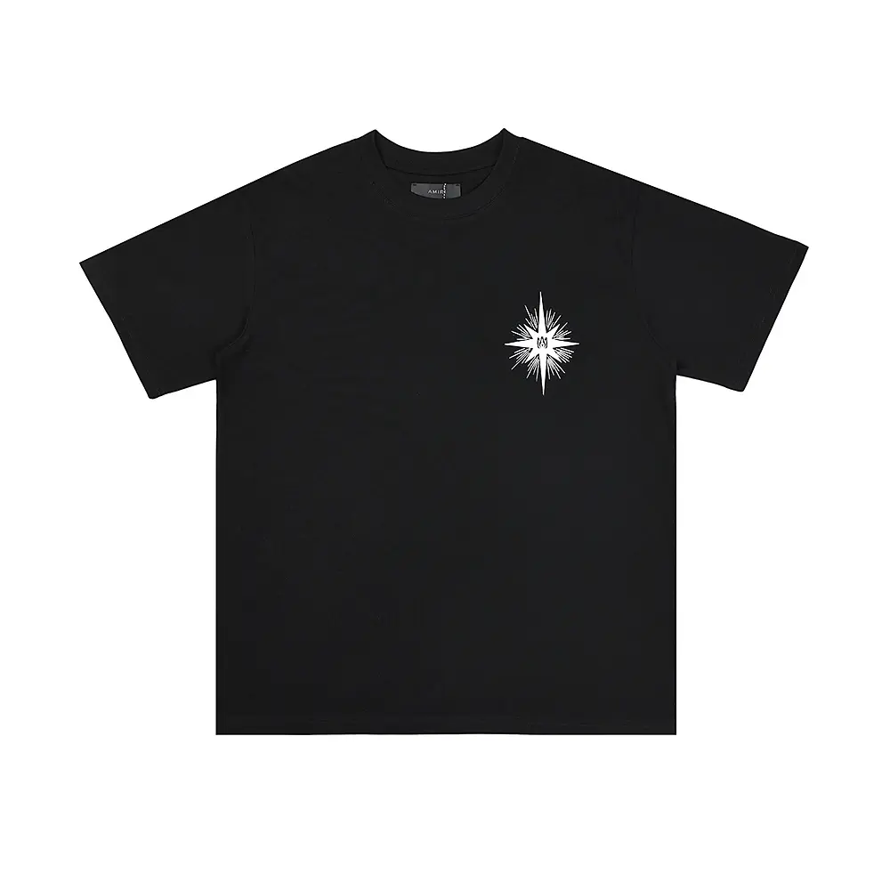 a437e0e9 Amiri Black T Shirt Star Logo Print - Image 1