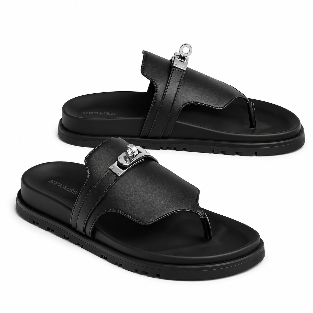 dabf39b6-945b-4ac1-952c-c3dc50e38cd7 Hermes Empire Sandal Black - Image 1