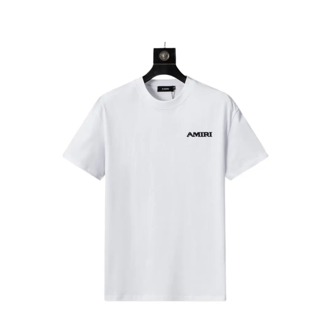 dd-67-16 Amiri Bones Stacked Logo T Shirt White - Image 1