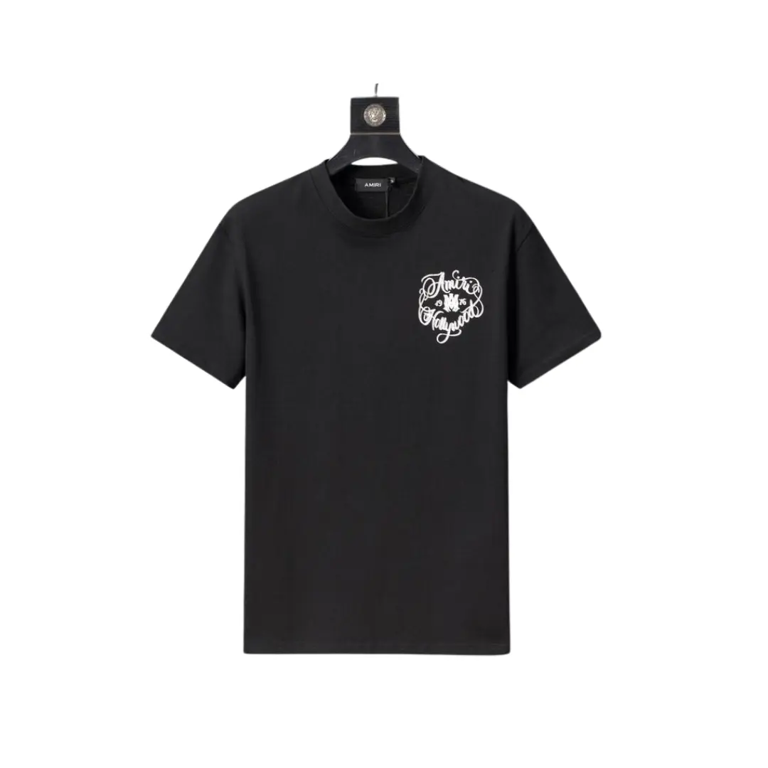 dd-69-14 Amiri Hollywood T Shirt Black - Image 1